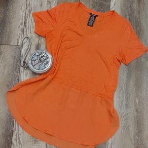 New Without Tags Premise brand Salmon Colored Tunic Top Size M